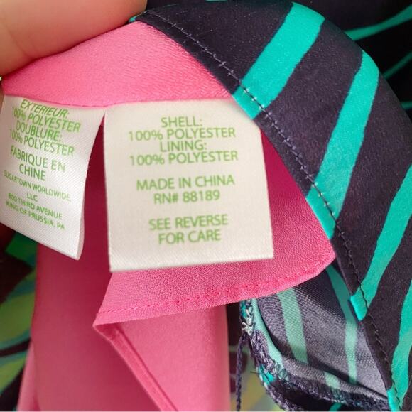 Lilly Pulitzer | Carol Mini Shift Dress Under the Palms Tropical Green Size 4 - Picture 7 of 7